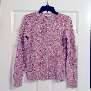 NWT Loft Button Up Cardigan XS. Great colors for Valentine’s Day!